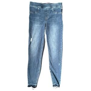 Spanx Brand Stretchy Pull On Shaping Distressed Jeans - M (6/8)